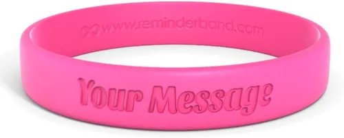 Miniatura 7 de Reminderband - Pulsera clásica de silicona 100% personalizada – Pulsera de goma de silicona personalizada – Personalizable, eventos, regalos, apoyo