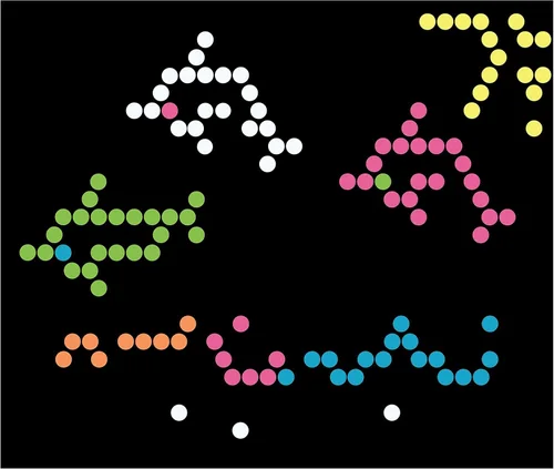 Miniatura 9 de Lite Brite - Paquete de repuesto para clavijas y plantillas, accesorios de tablero de dibujo iluminados, clavijas LED para tablero de dibujo