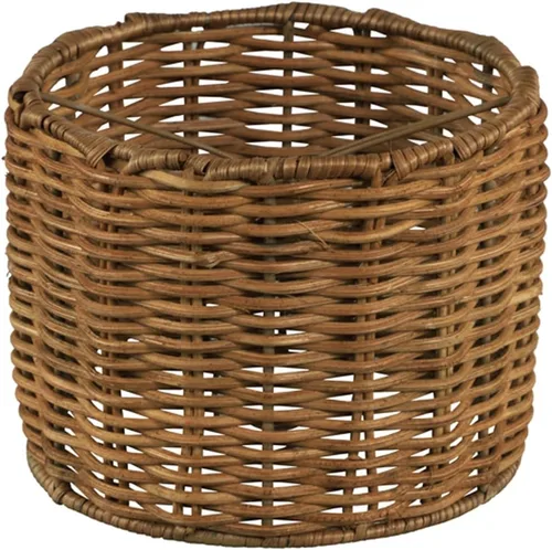 Miniatura 11 de Aspen Creative 51007, pantalla para lámpara de araña con clip, estilo imperio, de ratán natural, 7,6 cm de parte superior x 10,2 cm de parte Natural