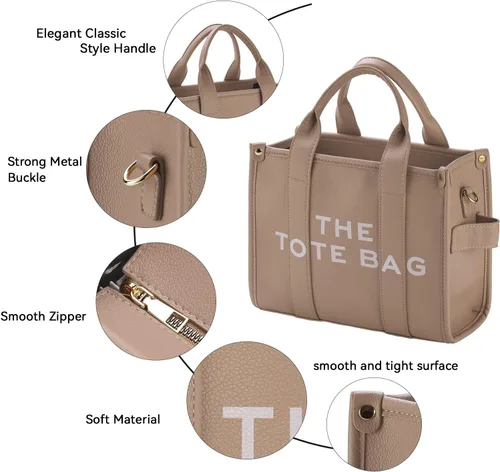 Miniatura 2 de charlore The Leather Tote Bag For Women, Womens Tote Bags with zipper,Can shouldercrossbody,Handbag