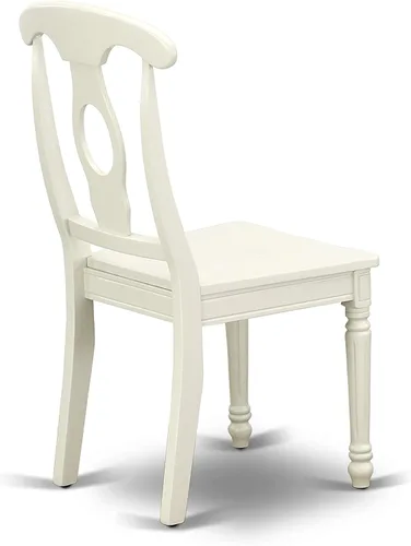 Miniatura 10 de East West Furniture AVKE5-LWH-W - Juego de muebles de comedor de 5 piezas, incluye una mesa de cocina ovalada con hojas de mariposa y 4 sillas