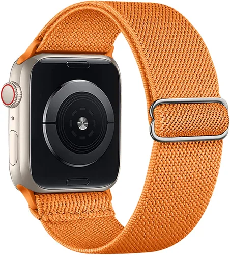 Miniatura 27 de Correa elástica de nailon compatible con Apple Watch Series 11, 10, 9, 8, 7, 1.811 in, 1.772 in, 1.654 in, 1.614 in, Ultra 3, 2, 1.929 in, Series 6
