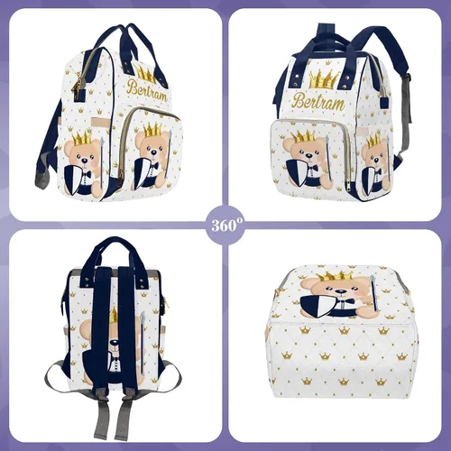 Miniatura 2 de Newcos Bolsa de pañales personalizada para lactancia, bolsa de pañales para bebé, mochila de viaje casual para mamá, Mochilas Daypack 1024-8