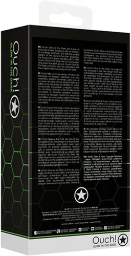 Miniatura 4 de Ouch GITD Plug W/CRing & BallStrap Grn OU726GLO