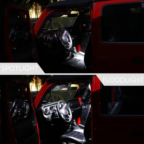 Miniatura 3 de Asas de agarre para barra estabilizadora con luz de techo para 1945-2025 Jeep Wrangler CJ YJ TJ JK JL Gladiator JT UTV Polaris RZR 2.0”-4.0” jaula 2
