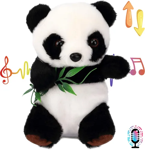Miniatura 17 de Hopearl Gatito parlante repite lo que dices, gato con pez, juguete animado interactivo eléctrico, juguete de peluche para niños pequeños, 7 pulgadas