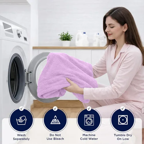 Miniatura 46 de DAN RIVER Paquete de 2 sábanas de baño de 35x70 pulgadas, sábanas de baño jumbo acanaladas para adultos, toallas grandes gruesas y absorbentes