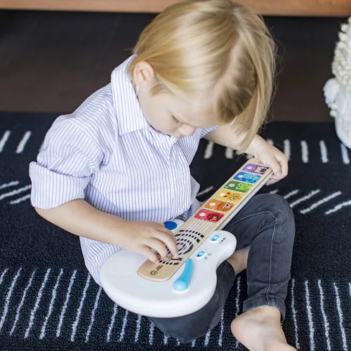 Miniatura 2 de Baby Einstein Strum Along Songs Magic Touch - Guitarra de juguete de madera con barra de Whammy, juguete de aprendizaje musical Montessori