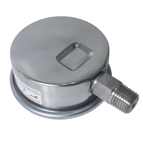 Miniatura 6 de HFS (R) -30 inHg-0-150 psi Manómetro de vacío relleno de líquido de glicerina, tamaño de dial de 2.5", montaje inferior NPT de 1/4", caja y conector