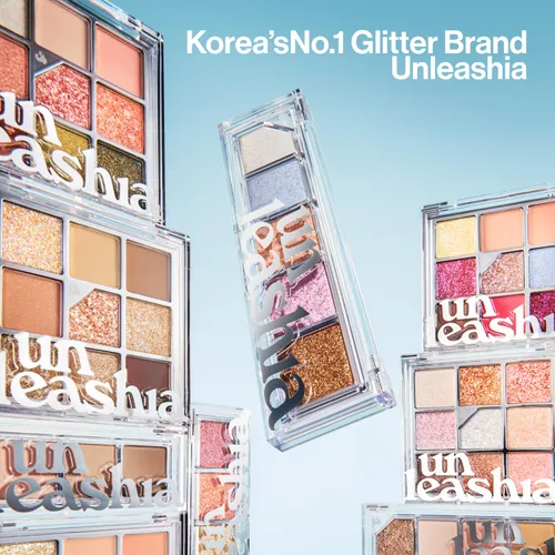 Miniatura 9 de UNLEASHIA Glitterpedia Paleta de sombras de ojos NO1 – Paleta de sombras de ojos brillantes con texturas versátiles con purpurina – Paleta