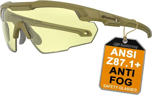 Miniatura 13 de HTS HUNTERSKY Gafas de tiro tácticas balísticas ANSI Z87+UV400 gafas protectoras Negro Claro