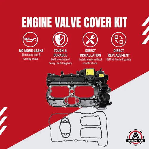 Miniatura 2 de AA Ignition Tapa de válvula de motor turbo premium de 2.0L con tapa, junta - Compatible con BMW 2.0L - 228i, 328i, 328i GT xDrive, 320i, 428i, 428i