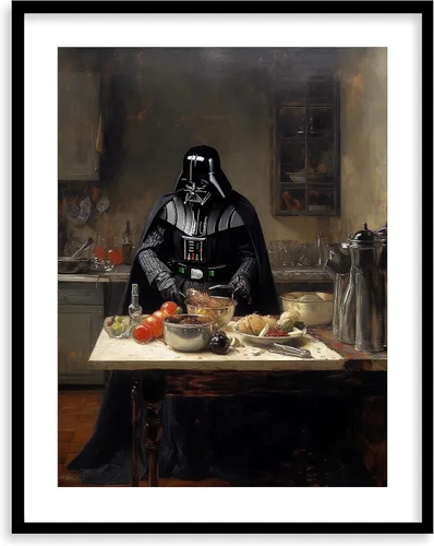 Miniatura 43 de Impresiones de Arte para Cocina de Star Wars - Impresión Giclée de Arte Fino Premium - Póster de Impresión Estético de Darth Vader Boba Fett Yoda