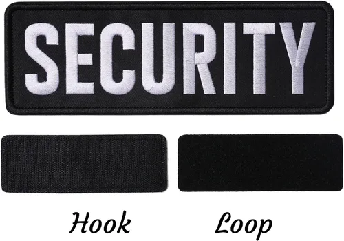 Miniatura 3 de Parches bordados de seguridad con , parche de seguridad de tela duradera para uniformes de guardia de oficiales, chaleco, chaqueta, portador
