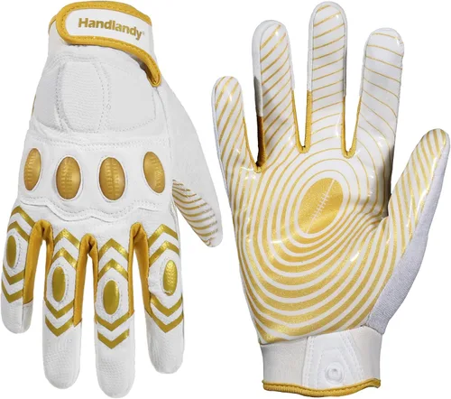 Miniatura 11 de HANDLANDY Football Gloves Men, Sticky Wide Receiver Grip Gloves, Stretch Fit Football Glove Adult