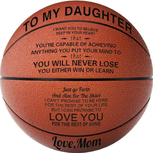 Miniatura 7 de KAAYEE Baloncesto grabado para nieto, baloncesto grabado para hijo de parte de mamá papá, regalos de baloncesto personalizados de 29.5 pulgadas