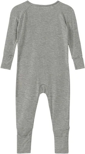 Miniatura 19 de Pijama de viscosa de bambú sin pies para niños y niñas, pijamas con cremallera para dormir y jugar, mameluco - 0-24 meses
