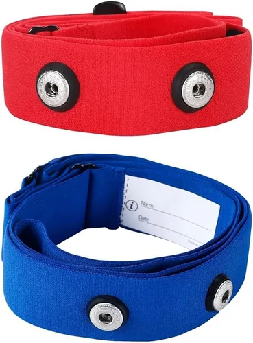 Correas de pecho de repuesto para monitor de frecuencia cardíaca compatibles con Polar H7 H9 H10 Wahoo Tickr Garmin Cinturón de pecho HR Senor M-XXL