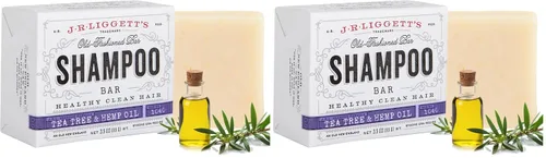 Miniatura 21 de J·R·LIGGETT'S Barra de champú – Fórmula de árbol de té, barra de champú sólida totalmente natural para cabello con aceite de coco y aceite