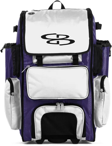 Miniatura 80 de Boombah Rolling Superpack - Bolsa para equipo de béisbol/sóftbol, varios colores, mango telescópico y capacidad para 4 murciélagos, versión