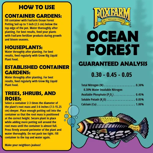 Miniatura 5 de FoxFarm FX14000 Ocean Forest Plant - Mezcla de tierra para macetas
