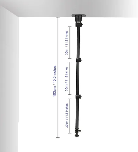 Miniatura 5 de Soporte de pared para luz de video compatible con todas las luces de anillo, luces RGB y lámparas de fotografía