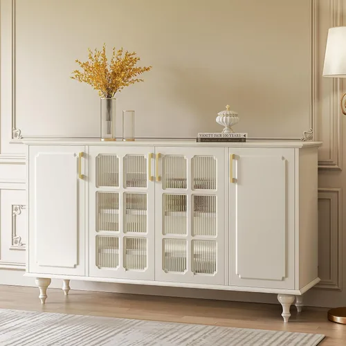 Miniatura 5 de Rergy Tiradores de cocina para gabinetes, paquete de 10 unidades doradas de 5 pulgadas con agujero central, herrajes cuadrados para cajones de Oro