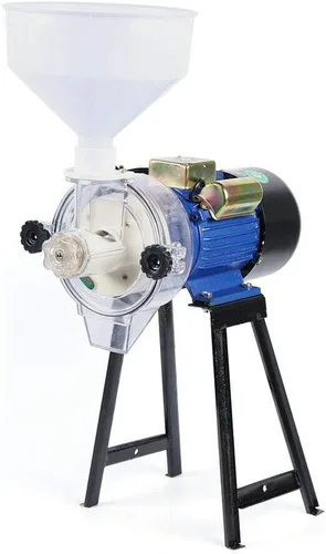 Molinillo de grano, 2.2kw de alta velocidad eléctrico de hierbas molino de cereales máquina de polvo de harina con embudo (molinillo húmedo)