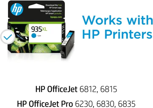 Miniatura 2 de HP Cartucho de tinta cian de alto rendimiento 935XL Funciona con HP OfficeJet 6810; OfficeJet Pro 6230, 6830 Series C2P24AN