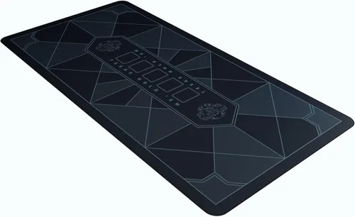 Miniatura 8 de Bullets Playing Cards - Paulie-Poker Layout - Tapete de mesa 45" x 25" - Alfombra de juego de lujo para noche de casino - Verde Multicolor