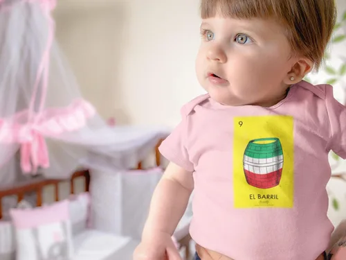 Miniatura 3 de Pop Threads El Barril Barrel Loteria Card Mexican Bingo Infant Baby Boy Girl Bodysuit