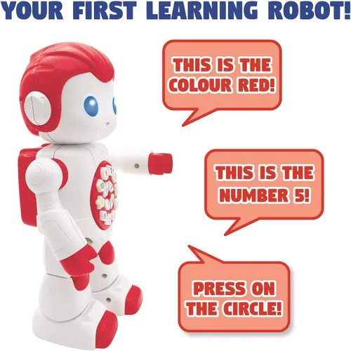 Miniatura 3 de LEXiBOOK Powerman primer juguete interactivo inteligente robot de aprendizaje para niños bailando juega música cuestionario números formas