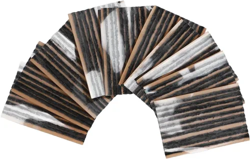 Miniatura 7 de Keenso Tiras de goma para reparación de neumáticos de coche, 100 unidades de 3.937 x 0.118 in, para reparación de pinchazos de neumáticos, sin