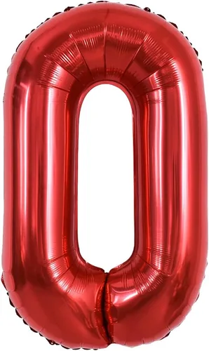 Miniatura 20 de TONIFUL Globos de Letras Rojas Brillantes Grandes de 40 Pulgadas A-Z, Globos Gigantes Jumbo de Helio de Papel de Aluminio Mylar Letra K Grande
