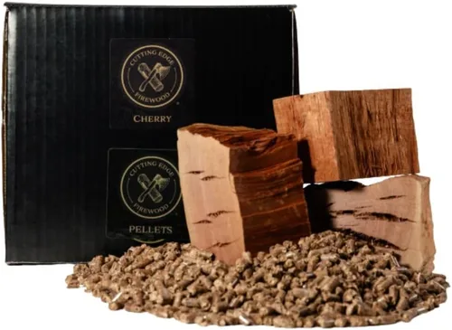 Miniatura 7 de Cutting Edge Firewood Briquetas de madera de manzano para barbacoa – Briquetas de ahumado de madera dura totalmente natural para parrillas