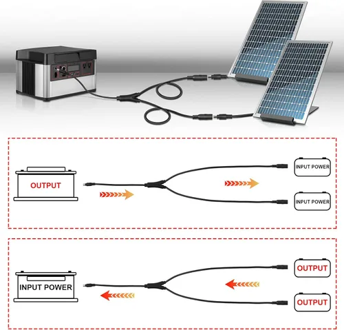 Miniatura 5 de iGreely Cable adaptador divisor en Y de 0.315 pulgadas para panel solar, RV, automotriz, marina y estación de energía portátil, compatible