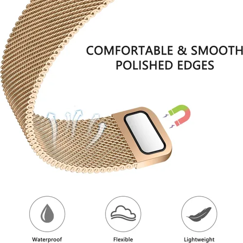 Miniatura 3 de Correa milanesa para Apple Watch Band de 1.575 pulgadas, 1.732 pulgadas, 1.614 pulgadas, 1.772 pulgadas, 1.654 pulgadas, 1.614 pulgadas, 1.614