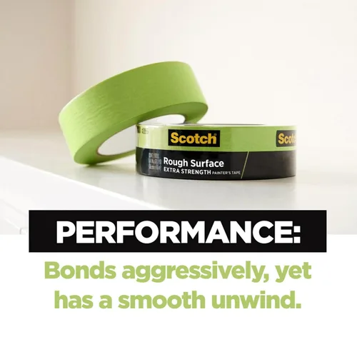 Miniatura 3 de Scotch Painter's Tape Cinta adhesiva 2060-1A 2060, 1 pulgada por 60 yardas, verde, paquete de 4
