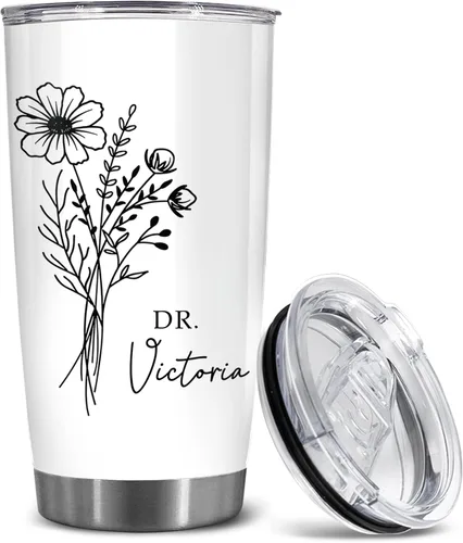 Miniatura 20 de BECHUSKY Regalo de graduación de doctorado personalizado, taza de doctorado con nombre personalizado, vaso de doctorado para hombres y mujeres