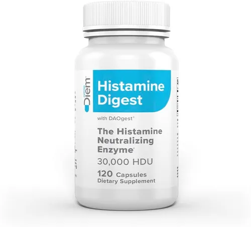 Miniatura 8 de Omne Diem DAO 30,000 HDU - 60 cápsulas - Enzima neutralizante de histamina - Alivia la intolerancia a la histamina con diamina oxidasa - El