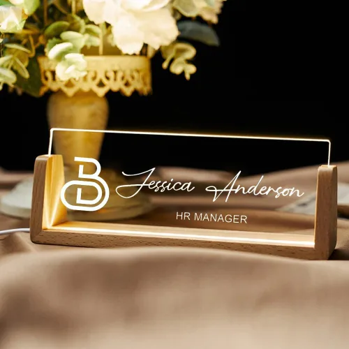 Noni - Placa de nombre personalizada para escritorio, placa de nombre para escritorio, placa de mesa, placas de nombre para escritorios, regalos