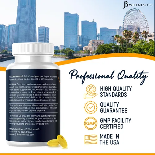 Miniatura 6 de Aceite de pescado Omega 3 Triple Strength 3750 mg - EPA y DHA - Más de 3000 mg de ácidos grasos omega-3 - 1350 mg EPA + 900 mg DHA - Los mejores