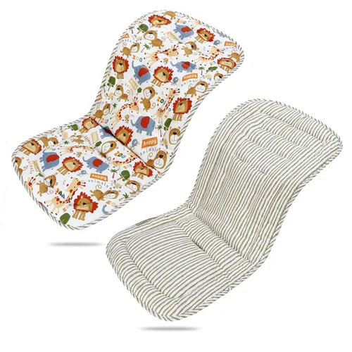 Miniatura 36 de Cojín para Carrito de Bebé, Colchoneta Silla Paseo Universal Transpirable, Cojín para Sillas de Paseo 100% Algodón, 34x78cm 1 Paquete