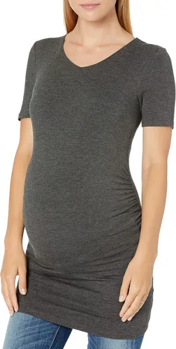 Miniatura 2 de Tienda Essentials Camiseta de maternidad de manga corta con cuello en V para mujer paquete de 2
