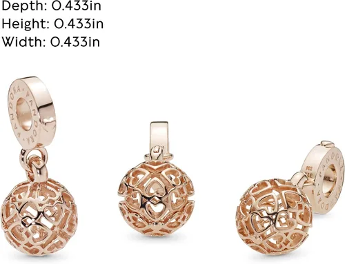 Miniatura 5 de PANDORA Joyería Armonious Hearts Rose Charm Metal no aplica