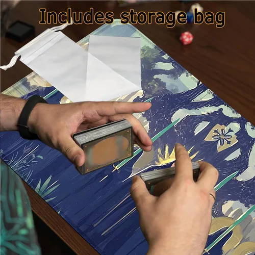 Miniatura 5 de MTG - Tapete de juego con bordes cosidos, alfombrillas MTG para MTG DTCG CCG RPG Trading Card de 24 x 14 pulgadas, alfombrillas de juego TCG