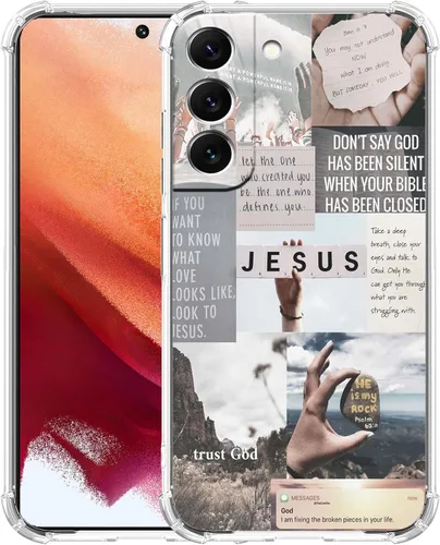 Miniatura 58 de Funda estética de collage para Samsung Galaxy S23 Ultra, patrón de citas positivas, funda de TPU suave de moda compatible con Galaxy S23 Ultra