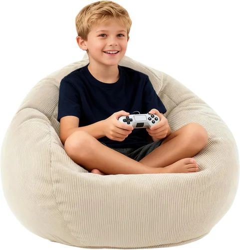 Miniatura 18 de LPMOERA Puf de espuma viscoelástica para niños/adolescentes con relleno redondo para niños, para sala de estar, dormitorio, dormitorio