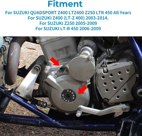 Miniatura 2 de Tornillos de remplazo de tapa de distribución del motor de motocicleta, para SUZUKI QUADSPORT Z400 LTZ400 Z250 LTR 450, tapa de distribución