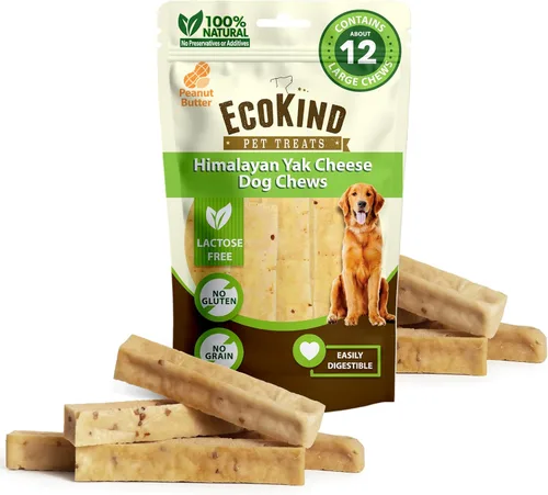Miniatura 31 de EcoKind Premium Gold Yak Cheese - Masticables para perros del Himalaya, golosinas saludables para perros de todas las razas y tamaños, todo natural